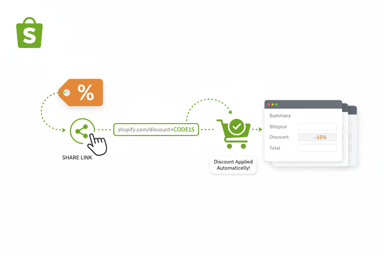 Shopify 折扣碼自動套用教學：3 種可分享折扣連結設定方法