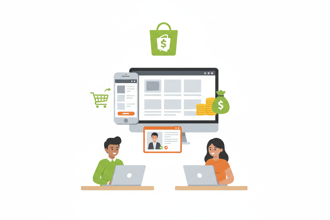 Shopify 一對一線上教學課程封面圖